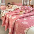 Axyaa Cotton Three-Layer Towel Quilt Sofa Cover Blanket and Shawl Blanket