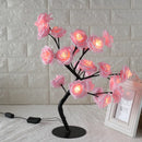 Axyaa Rose Flower Table Lamp: 24 LED Bedroom Night Light & Home Decor