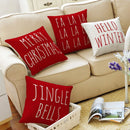 Axyaa Red Christmas Pillows Soft Cushion Covers for Living Room Sofa