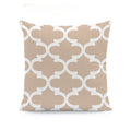 Axyaa Beige Geometric Lace Cushion Cover 45X45cm for Living Room Decor