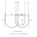 Axyaa Minimalist Line Chandelier - Nordic Design Staircase Pendant Lights for Home Décor