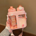 Axyaa Double Drink Water Bottles with Tea Filter and Straw - BPA Free