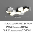 Axyaa Geometric LED Ceiling Lamp for Modern Minimalist Home Decor