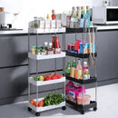 Axyaa High Capacity Vertical Storage Cart Shelf for Kitchen Organization
