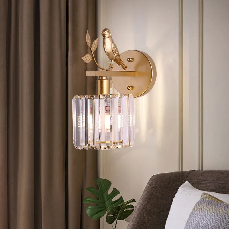 Axyaa Retro Luxury Bird Wall Lamp for Living Room & Bedroom