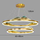 Axyaa Crystal Chandelier Stair Pendant Living Room Lighting