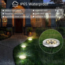 Axyaa Solar Disk Light: Outdoor Garden Spotlight Deck Lamp - Buried LED Decoration