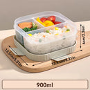 Axyaa Portable Clear Compartment Lunch Box for Students and Kids