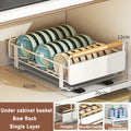 Axyaa Under Sink Organizer Sliding Drawer Storage Basket Shelves - Kitchen Cabinet Rack