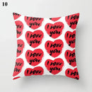 Axyaa Geometric Pillow Case: Modern Red Design for Home Decor