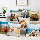 Natural Coastal Starfish Ocean Print Pillow Cover for Axyaa Home Décor