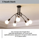 Axyaa Vintage Industrial Chandelier Semi Flush Mount Ceiling Lamp