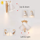 Axyaa Mid-Century Adjustable Reading Wall Lamps for Bedrooms & Airbnb Background Lighting