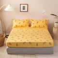 Axyaa Fitted Sheet with Elastic Band for Single/Double/Queen/King Size Mattress