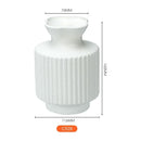 Axyaa White Flower Vase Modern Home Decor Dining Table Ornaments