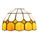 Mediterranean Stained Glass Lampshade by Axyaa: 8" Modern Replacement for Chandelier, Wall, Ceiling Lamps.