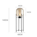 Axyaa Smoke Gray Glass Floor Lamp Industrial Style Nordic Creative Personality