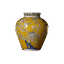 Axyaa Blue & White Porcelain Hydroponic Flower Vase, Living Room Decor Item