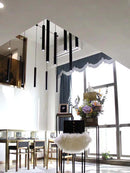 Axyaa Modern Cylindrical LED Chandelier Fixture for Villa Staircase
