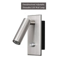 Axyaa Dimmable Bedside Wall Sconce with Adjustable Spotlight & LED Reading Light