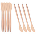 Axyaa Black Gold Butter Knife Set of 10 - Cheese Spreader Set