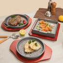 Axya Maifan Slate BBQ & Seafood Stone Plate Set