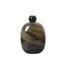 Axyaa Oval Glass Vase Marbling Terrarium Ball Cap Geometric Home Decor