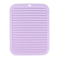 Axyaa Silicone Wave Pattern Drain Pad for Kitchen and Household - Heat-Resistant Non-Deformable Drain Pad