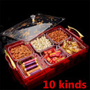 Axya Gold Candy Nut Box: European Snack Tray Acrylic Fruit Plate
