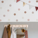 Boho Polka Dots Wall Stickers Axyaa Nursery Decor Peel & Stick Waterproof Kids Room
