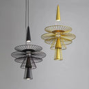 Axyaa Metal Cord Pendant Chandelier: Loft Luxury Lighting for Living, Dining, and Parlor Decor
