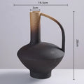 Axyaa Gradient Ceramic Vase Home Decor - Kiln-changed Retro Flowerpot Jar
