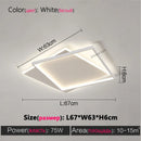 Axyaa Modern Square LED Ceiling Lamp for Bedroom Study Living Room