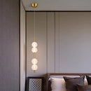 Axyaa Magic Bean Pendant Light: Modern Metal Lighting Fixture for Living Room Bedroom