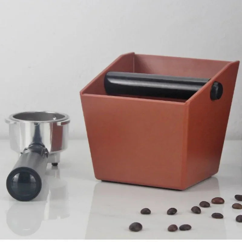 Axyaa Coffee Knock Box - Espresso Grounds Container Barista Bucket Bin Anti-Slip
