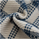 Axyaa Jacquard Embroidery Pillow Cover Set Striped Polka Dot Tassel Cushion Covers