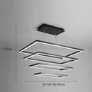 Axyaa Modern Pendant Dining Room Light LED Chandelier Ceiling Lamp