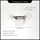Axyaa Moonlight Chandelier: Modern Hanging Lights for Home Decor & Lighting