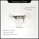 Axyaa Moonlight Bean Chandelier: Modern Hanging Lights for Home Decoration
