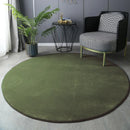 Axyaa Coral Velvet Round Carpet for Modern Home Decor & Kids Play Rug