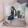 Axyaa Fairy Tale World Pillowcase: Cartoon Pattern Decor for Living Room or Children's Room