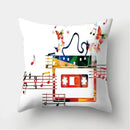 Axyaa Musical Note Cushion Cover for Home Decor - 40/45/50cm Pillowcase for Living Room