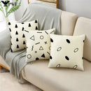 Axyaa Geometric Lines Monochrome Pattern Pillowcase for Stylish Décor