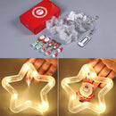 Axyaa LED Christmas String Lights Star Santa Claus Decoration for Bedroom Living Room