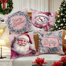 Cute Snowman Santa Claus Pillowcase by Axyaa - Home Decoration