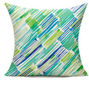Axyaa Geometric Brushstroke Pattern Cushion Covers - Colorful Design for Sofas, Bedrooms, Cars