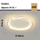Axyaa LED Round Ceiling Light - Minimalist Room Decor for Living Room, Bedroom, Kitchen