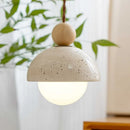 Axyaa Wabi Sabi LED Pendant Lamp Yellow Travertine Hanglamp for Home Decoration