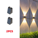 Axyaa Solar Wall Light for Garden Villa Courtyard Decor - Up and Down Lighting