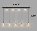 Axyaa Crystal Chandelier LED Ceiling Lamp for Living Room